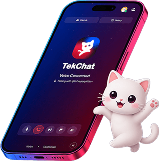 TekChat app interface